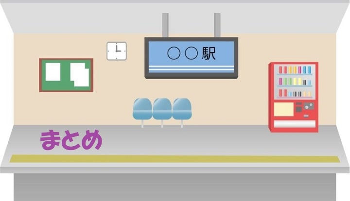 〇〇駅のホーム+見出し：まとめ