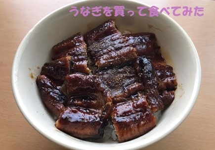 宮崎産のうな丼+見出し：うなぎを買って食べてみた